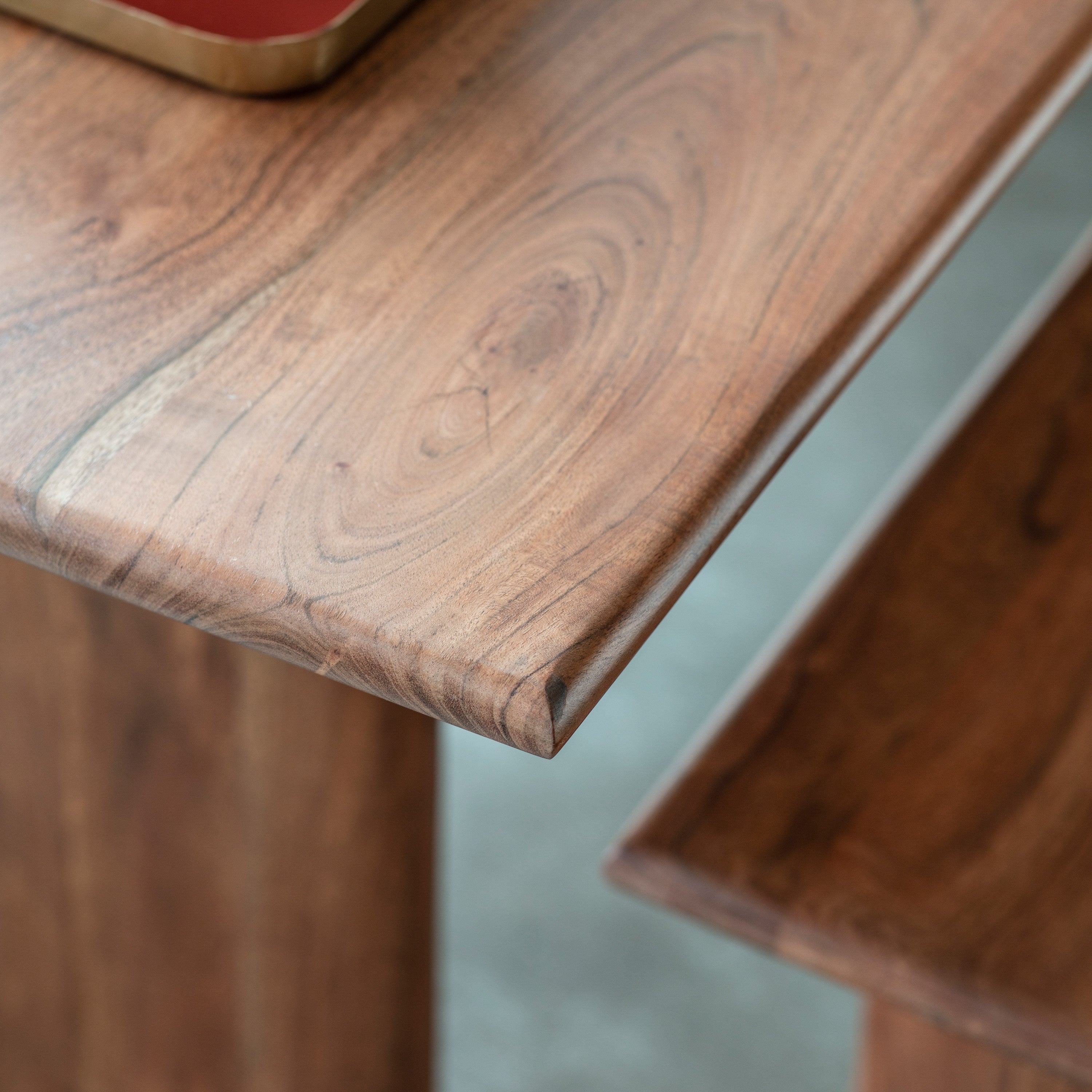 Marta Natural Carved Acacia Wood Dining Bench | Large
